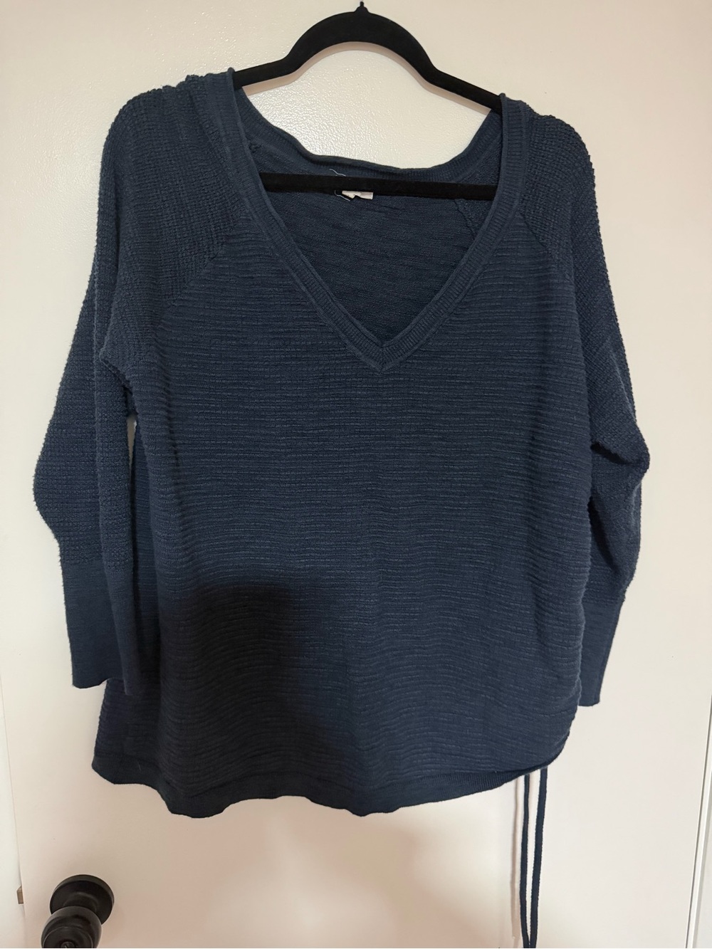 Maurices Deep Navy V-Neck Textured Knit Sweater